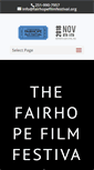 Mobile Screenshot of fairhopefilmfestival.org