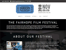 Tablet Screenshot of fairhopefilmfestival.org